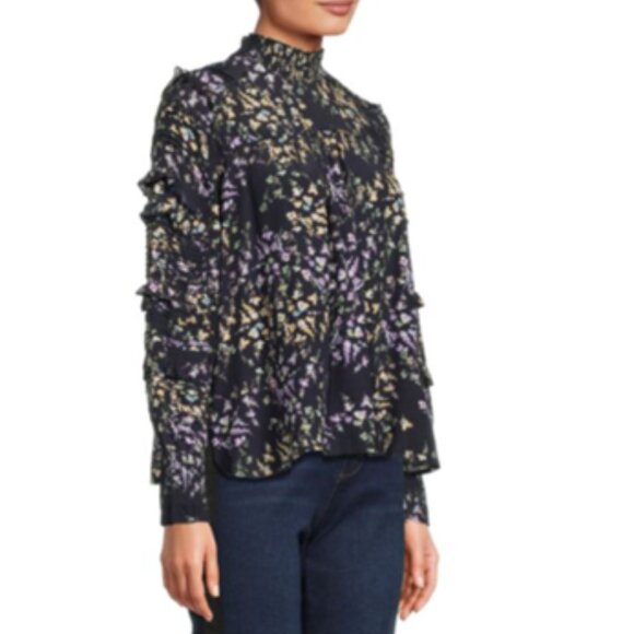 NWOT - FRENCH CONNECTION Birgin Colette Ruffle Blouse - Size M - Picture 4 of 6